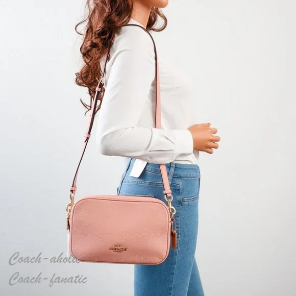 NWT Coach 39856 Jes Leather Crossbody in Shell Pink - Picture 2 of 11